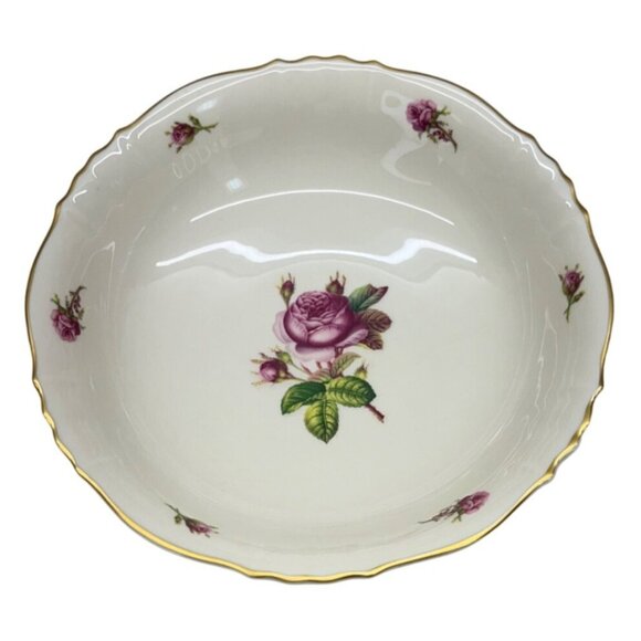 Syracuse China Federal Shape Victoria Rose Round Vegetable Bowl 8 3/4" - Picture 3 of 7